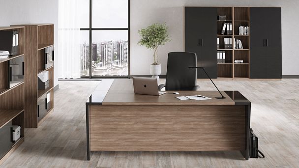 Креденция с ящиками, древесный Asti 135x45x74,2 дуб урбан - Вид 4