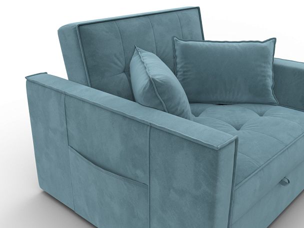 Кресло-кровать Лига-104 (80) Велюр бирюзовый - Вид 4