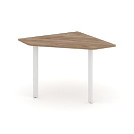 Style Project Next Угловой элемент переговорного стола SN-59.UPRG-001 Дуб Табак/Металл Белый 980*980*750 - Фото предпросмотра