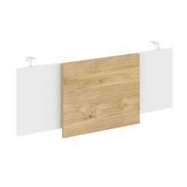 Onix Direct Lux Царга стола руководителя O.M-CSR-3 Белый бриллиант/Тиквуд светлый/Хром 1140*450*54 - Фото предпросмотра