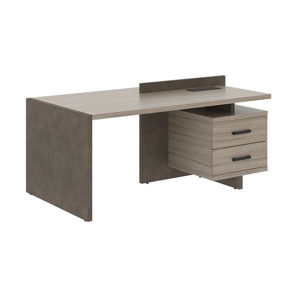 Стол СФ-531322 Дрифтвуд \Бетон чикаго тем\Графит 1800х961х840 WOOD&STONE - Вид 1