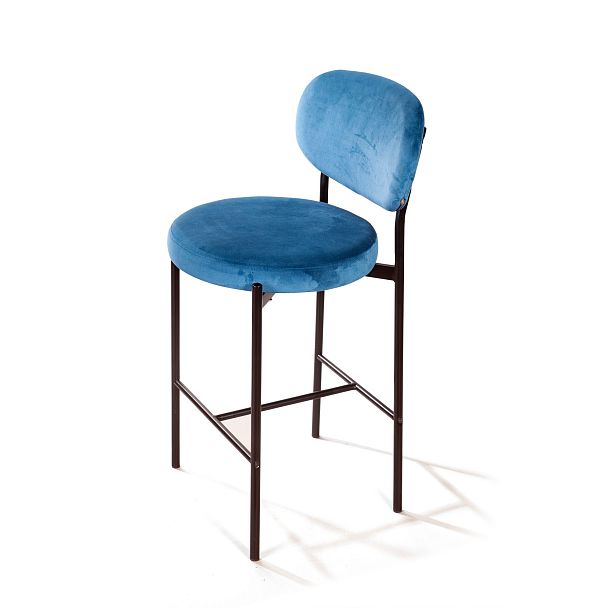 Стул полубарный Mason, бархат синий 29 - Вид 4