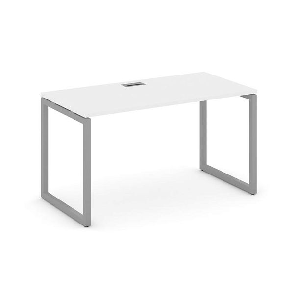 Стайл Проджект Стол письменный SN-4O.SP-013 Белый/Металл Серый 1380*700*750 - Вид 1