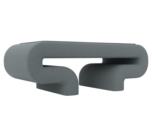 Стол Волна Рогожка серый - Вид 1