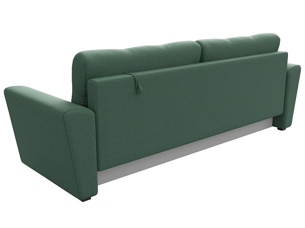 Диван прямой Амстердам Лайт Рогожка зеленый - Вид 5