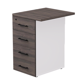 Тумба приставная Everprof EVO с топом 510х600x755 Белый/Дуб Пасадена - Фото предпросмотра