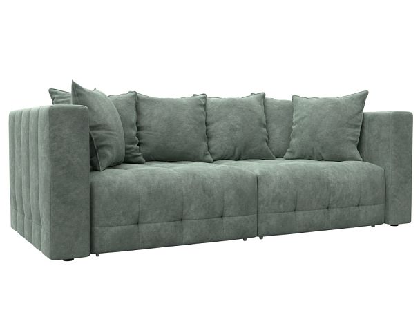 Диван прямой Лига-052 НПБ Велюр зеленый - Вид 1