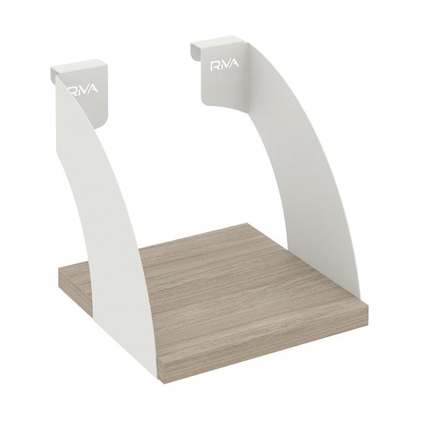 Навесные полки. Кронштейны+ЛДСП полка 200мм MAN-41-2 Дуб аттик/Белый металл 200*220*200 - Вид 1