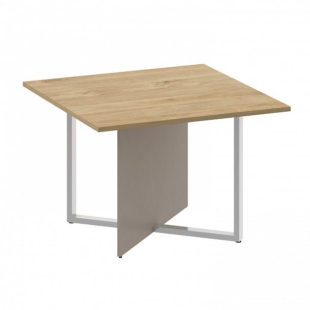 Стол переговорный "Shift" SK.SP-KV-110-1 тиквуд светлый/капучино - Вид 1