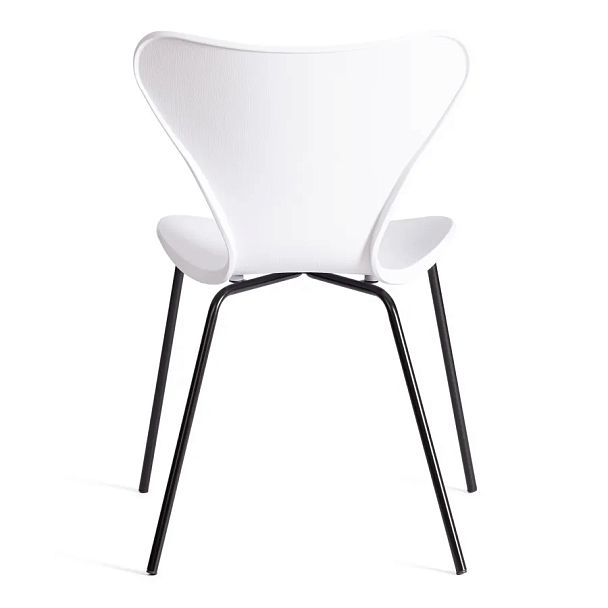 Стул Якобсен/Jacobsen (мод.DC 102-1)/1 шт. в упаковке, пластик/металл, White (белый) / Black (черный) - Вид 4