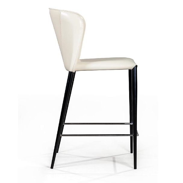 Стул полубарный Albert, кожа бежевый - Вид 3