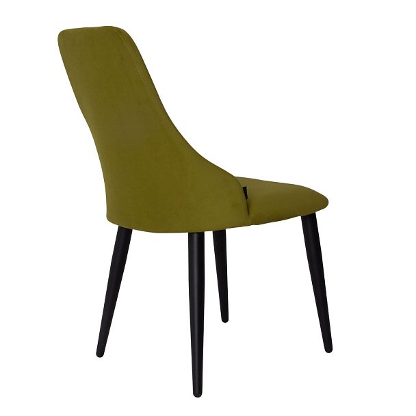 Стул Аэр, велюр Newtone Green, ножки металл 40*20 RAL9005 - Вид 4