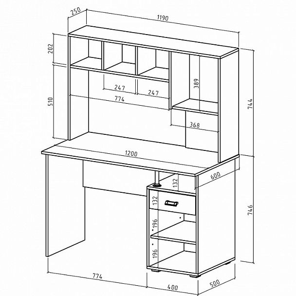 Стол компьютерный Имидж-49 - Вид 2