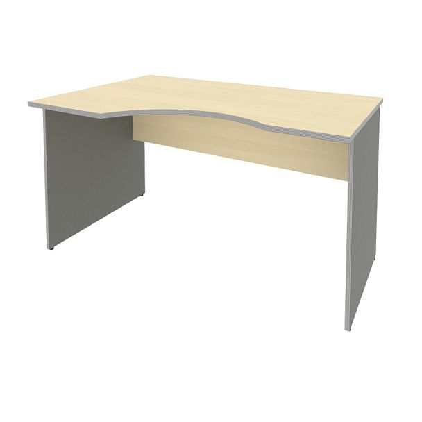 Riva Стол криволинейный левый А.СА-2 (L) Клён металлик 1400*900*750 - Вид 1