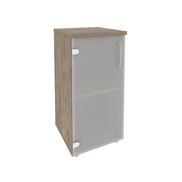 Onix Шкаф низкий узкий левый O.SU-3.2 (L) Тиквуд темный 400*420*823 - Вид 1