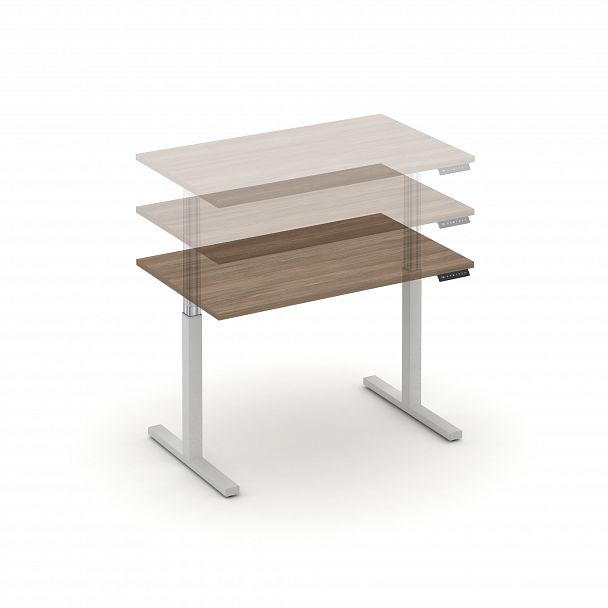 Стол электроподъемный "MOVE UP" MV.SE-2.7 Белый металл /  Дуб Аризона - Вид 4