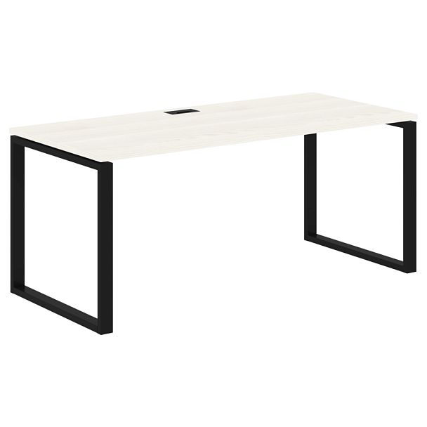 Стол прямой EQST 1780 Ясень Траун/Черный 1760х800х750 EDIS - Вид 1