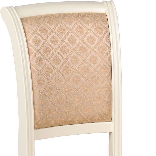 Комплект деревянных стульев с мягким сиденьем Арктос Слоновая кость/Бежевый жаккард, 2 шт. - Вид 8
