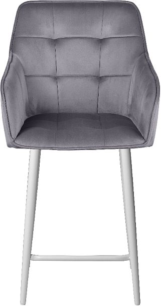 Комплект полубарных поворотных кресел Мони К, темно-серый H-15/белый, 3 шт. - Вид 3