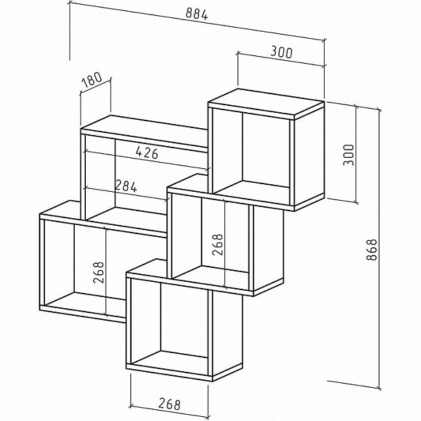 Полка комбинированная Флэш-28 - Вид 3