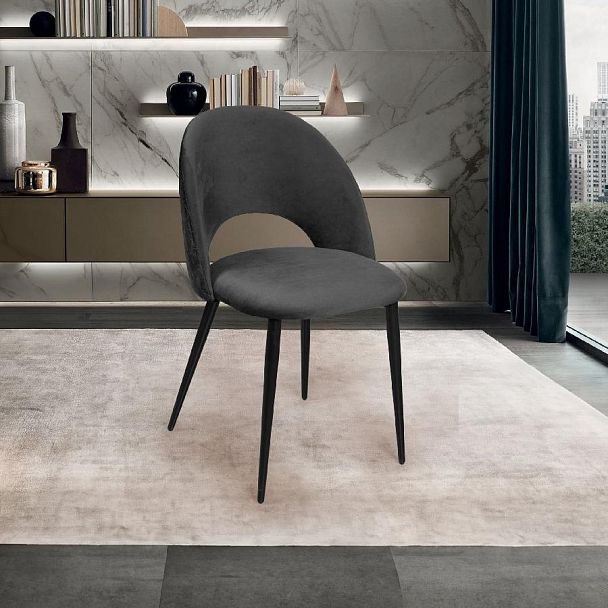 Стул Max ромб, бархат серый 27 - Вид 9