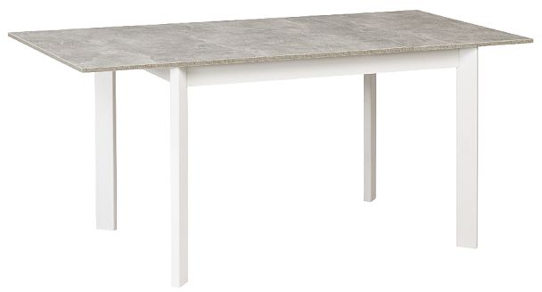 Стол деревянный кухонный раскладной Стил 120(170)*80 Бетон/Белый - Вид 6
