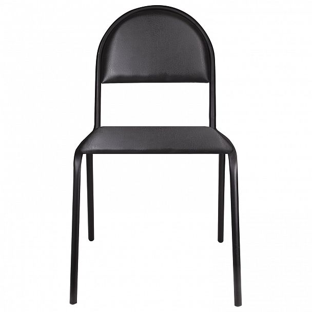 Стул для посетителей "Серна", черный каркас, кожзаменитель черный, СМ 7/22 К-01 - Вид 3