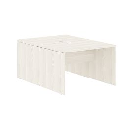 Стол двойной ED2ST 1180 Ясень Траун/Белый 1160х1606х750 EDIS - Фото предпросмотра