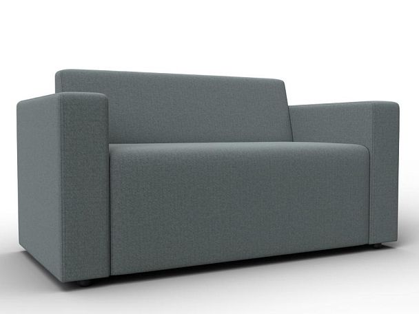 Диван прямой Лига-093 Рогожка серый - Вид 1