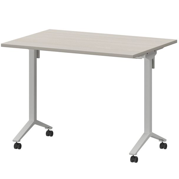 Стол мобильный складной МБ22-100.70 Ясень шимо/Белый 1000x700x750 Моби - Вид 1