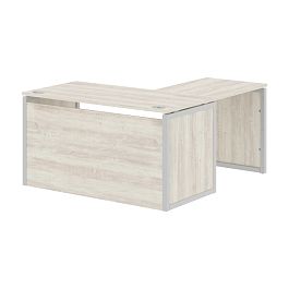 Стол угловой XQPCT 1415H Сосна Эдмонт/Алюминий 1400х1500х750 XTEN-QP - Фото предпросмотра