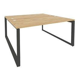 Onix Рабочая станция на О-образном м/к O.MO-D.RS-2.4.8 Тиквуд светлый/Антрацит металл 1580*1635*750 - Фото предпросмотра