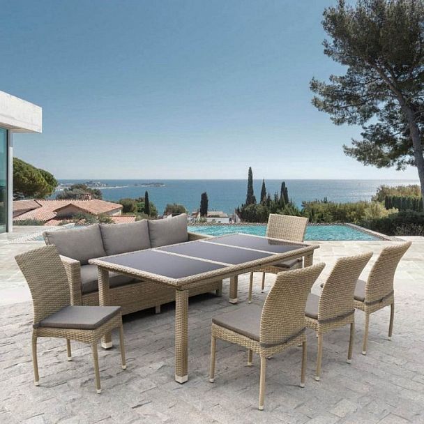 Набор уличный T365/S65/Y380B-W65 8PCS Light Brown 8Pcs - Вид 2