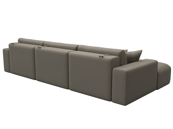 Диван угловой Лига-036 НПБ Классик Лонг левый угол Экокожа бежевый - Вид 6