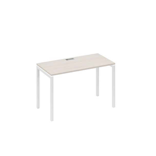 Стол письменный на металлокаркасе DUE A4 А4 Б2 003 БП дуб / металлокаркас белый - Вид 1