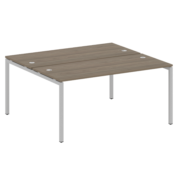 Metal System Quattro Р. ст. на П-образном м/к 40БП.РАС-СП-2.4 Вяз/Серый металл 1600*1475*750 - Вид 1