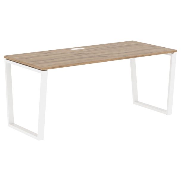 Стол прямой EVST 1780 Дуб Денвер светлый/Белый 1760х800х750 EDIS - Вид 1