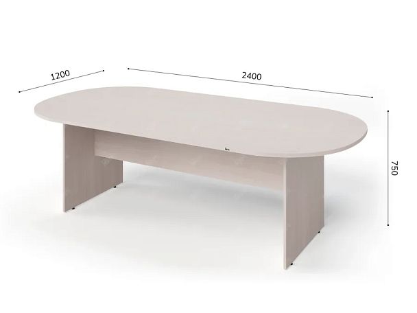 ЛАЙТ / LIGHT RLG010-24x12 Конференц-стол 240x120x75 Дуб Молочный - Вид 5