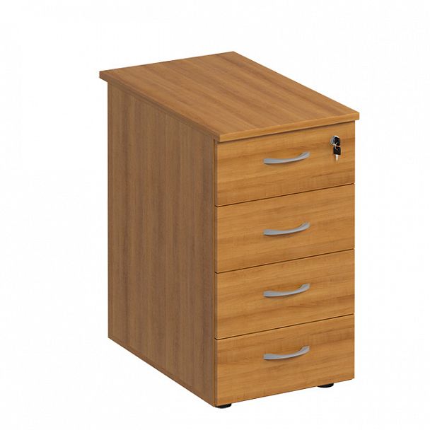 Тумба приставная для компактных столов 4-ящичная с замком "Формула" ФР 207 вяз светлый - Вид 1