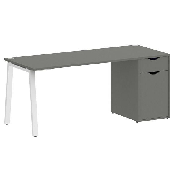 Home Office Стол письменный VR.SP-3-178.1.A Металлик/Белый металл 1780*720*750 - Вид 1