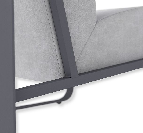 Кресло Sheffilton SHT-AMS1-2 серое утро/антрацит - Вид 8