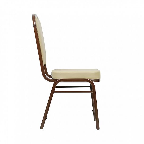 Стул Сахара 25 мм - светло-бежевый, коричневый, стопируемый - Вид 3