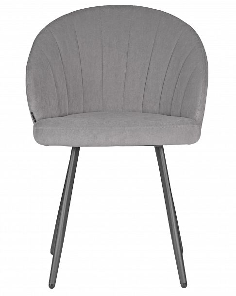Стул обеденный DOBRIN NAOMI (ЭМАЛЬ ЧЕРНЫЙ МУАР велюр Catania Smoke) - Вид 6