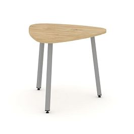 Стайл Проджект Стол переговорный SN-4.SPRG-70.3 Тиквуд Светлый/Металл Серый 900*900*750 - Фото предпросмотра