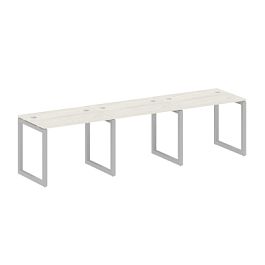 Metal System Quattro Р. ст. на 3 раб. места на О-образном м/к 50БО.СМ-3.1 Дуб наварра/Серый металл 3000*720*750 - Фото предпросмотра