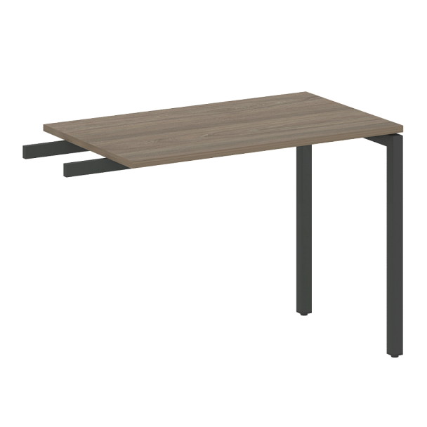 Metal System Quattro Приставной элемент на П-образном м/к 40БП.ПР-3 Вяз/Антрацит металл 1000*600*750 - Вид 1