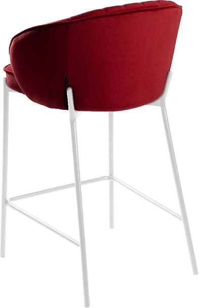Комплект полубарных стульев Миэль бордовый/белый, 3 шт. - Вид 5