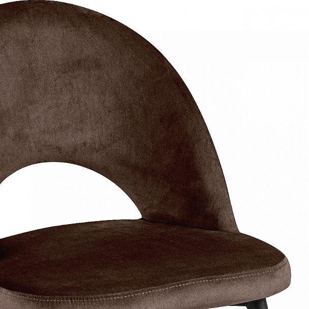 Комплект кухонных стульев Рэди коричневый велюр/черный, 4 шт. - Вид 8