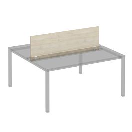 Экран с кронштейнами фронтальный для станции 160 на белом каркасе КФ Комфорт КФ К.Б 848 ДШ дуб шамони - Фото предпросмотра