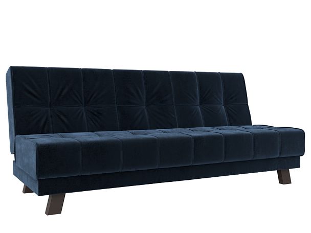 Диван прямой Винсент Велюр синий - Вид 1